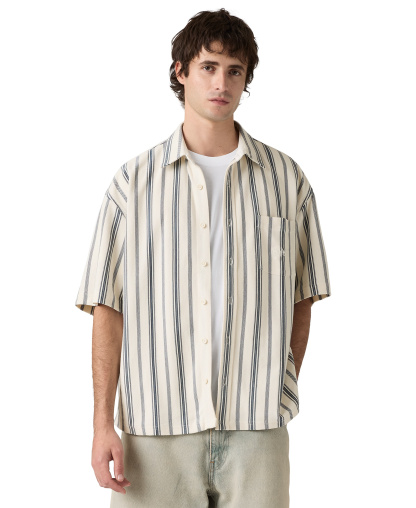 Levi's Men's Dawson Pique Stripe Shirt - Ivory