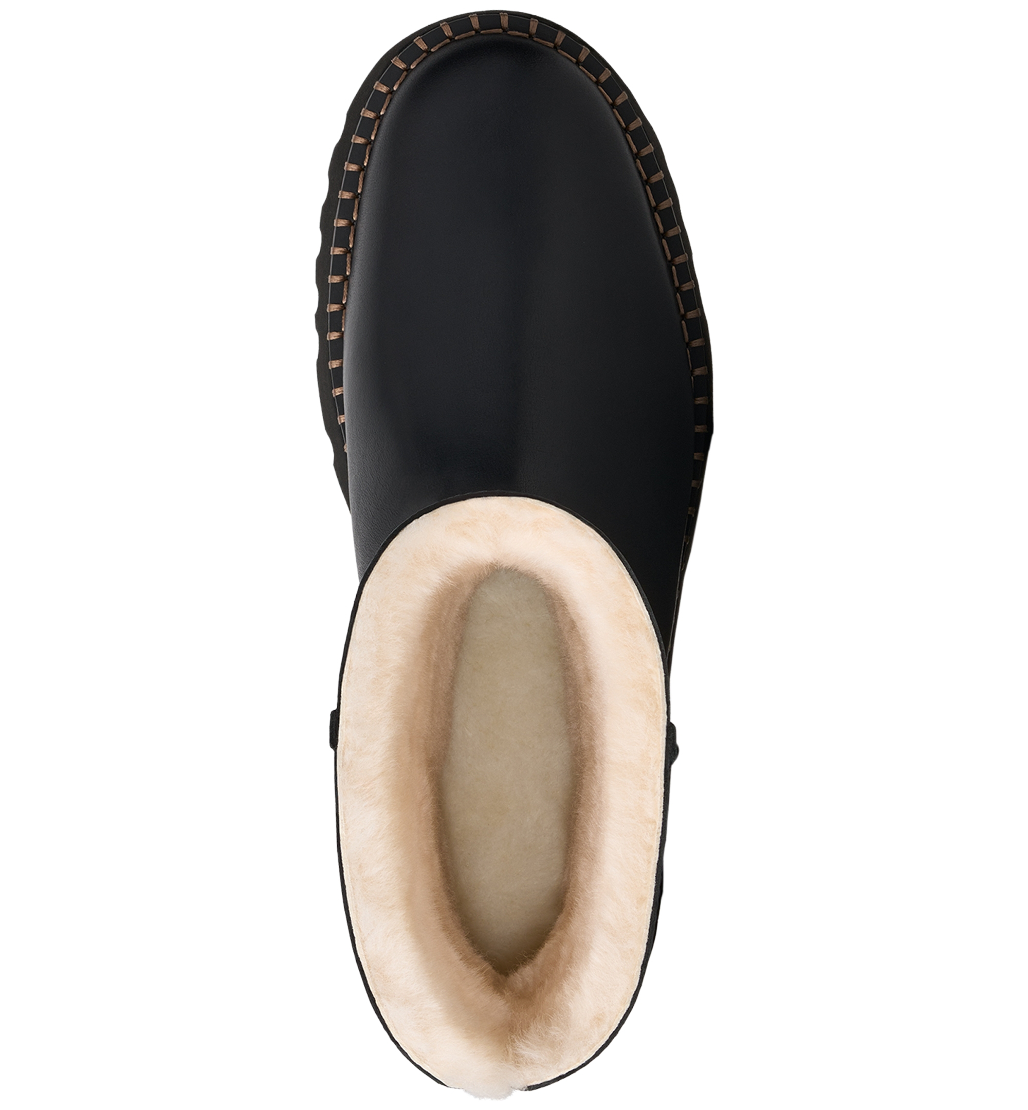 UGG® Women's Uptowner Round Toe Short Booties - Black Leather