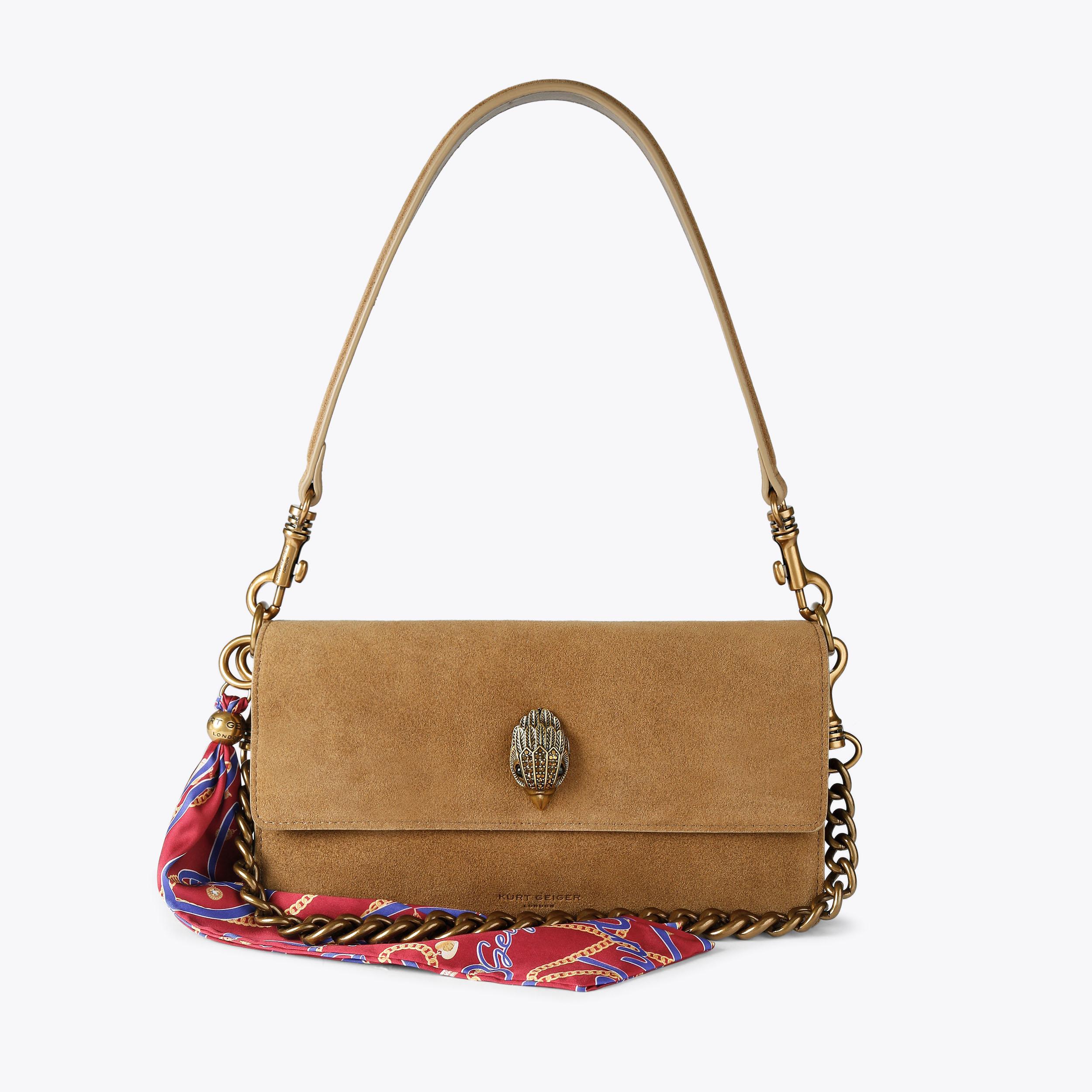 Kurt Geiger London Sloane Soft Shoulder Bag - Tan