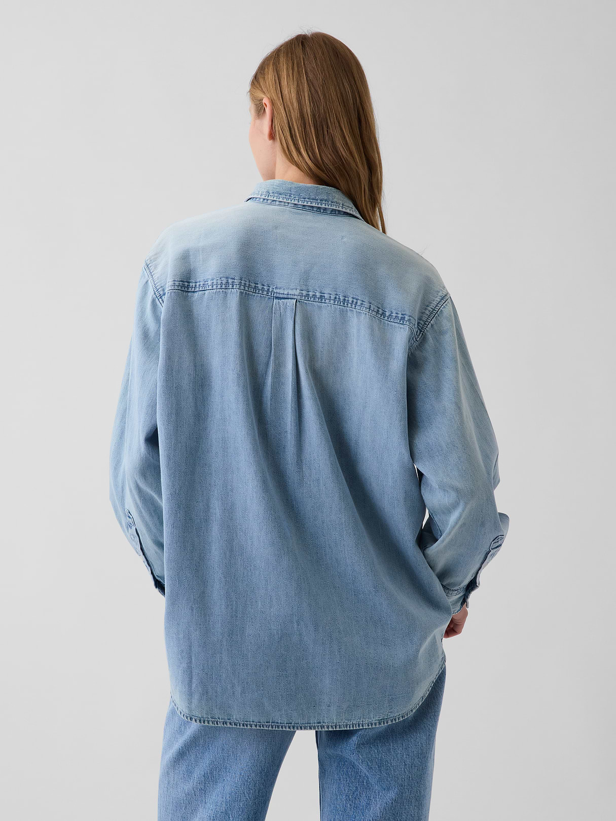 Denim Big Shirt - Light wash