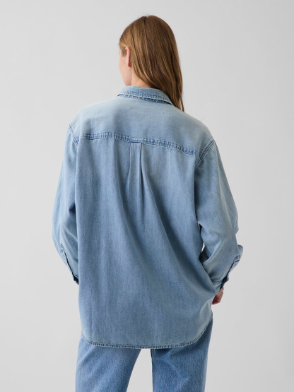 Denim Big Shirt - Light wash
