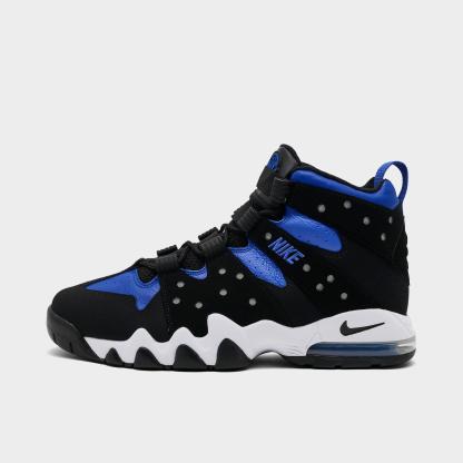 Men's Nithtke Air Max 2 CB '94 Basketball Shoes - Black/Varsity Royal/White - Left shoe facing left. Outside of the shoe.