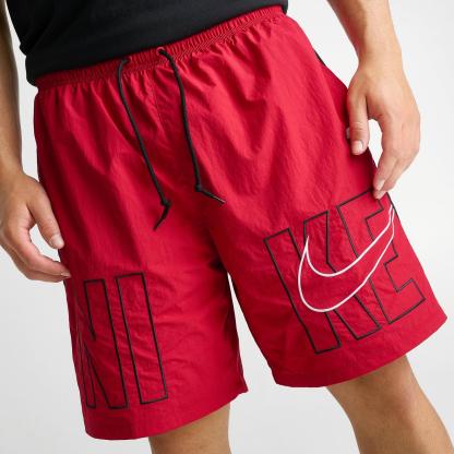 Men's Nike Sportswear Club Gel Block Sport Shorts - Gym Red/Black/White