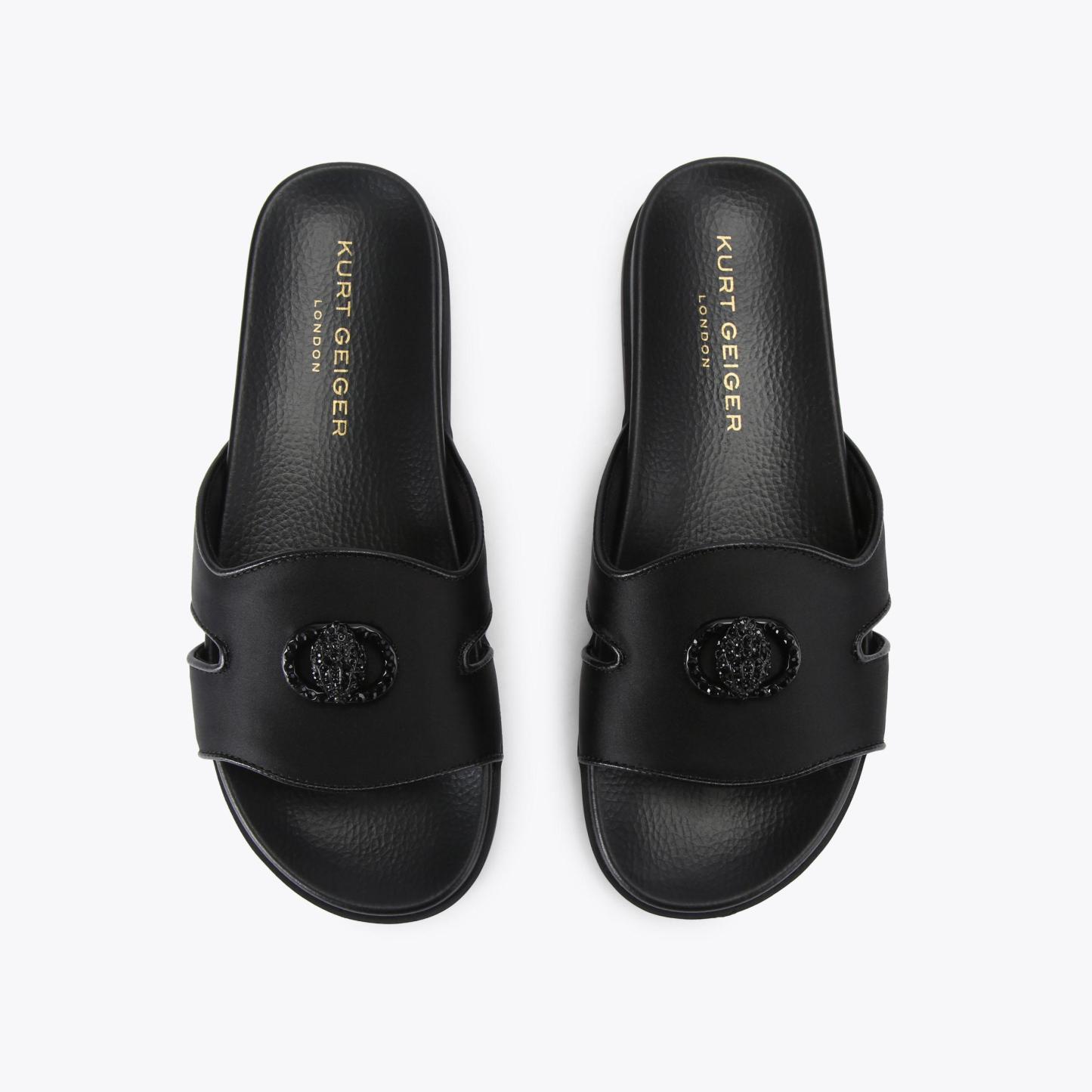 Kurt Geiger London Chelsea Cut Out Slide Sandal - Black - view 3