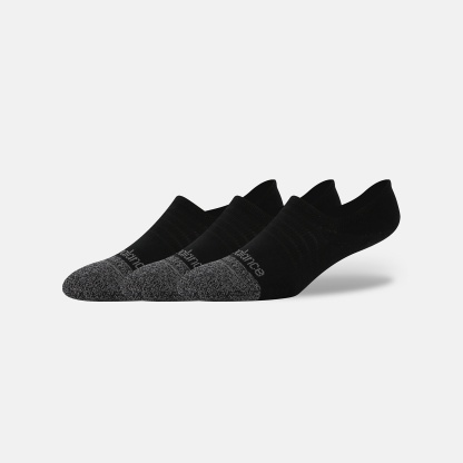 New Balance Active Invisible No Show Socks 3 Pack, LAS35209BK
