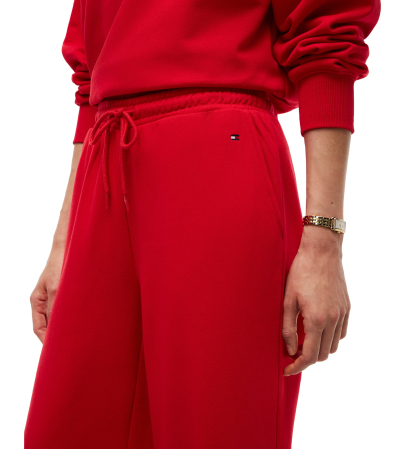 Tommy Hilfiger Women's Marina Straight-Leg Mid-Rise Drawstring Sweatpants - Red