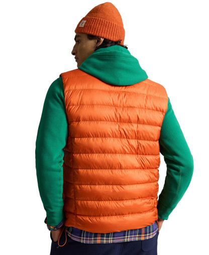Polo Ralph Lauren Men's The Colden Packable Down Vest - College Orange