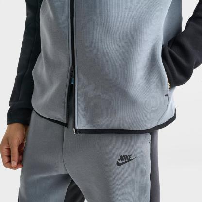 Men's Nike Tech Fleece Windrunner Full-Zip Jacket - Cool Grey/Dusty Cactus/Black/Black