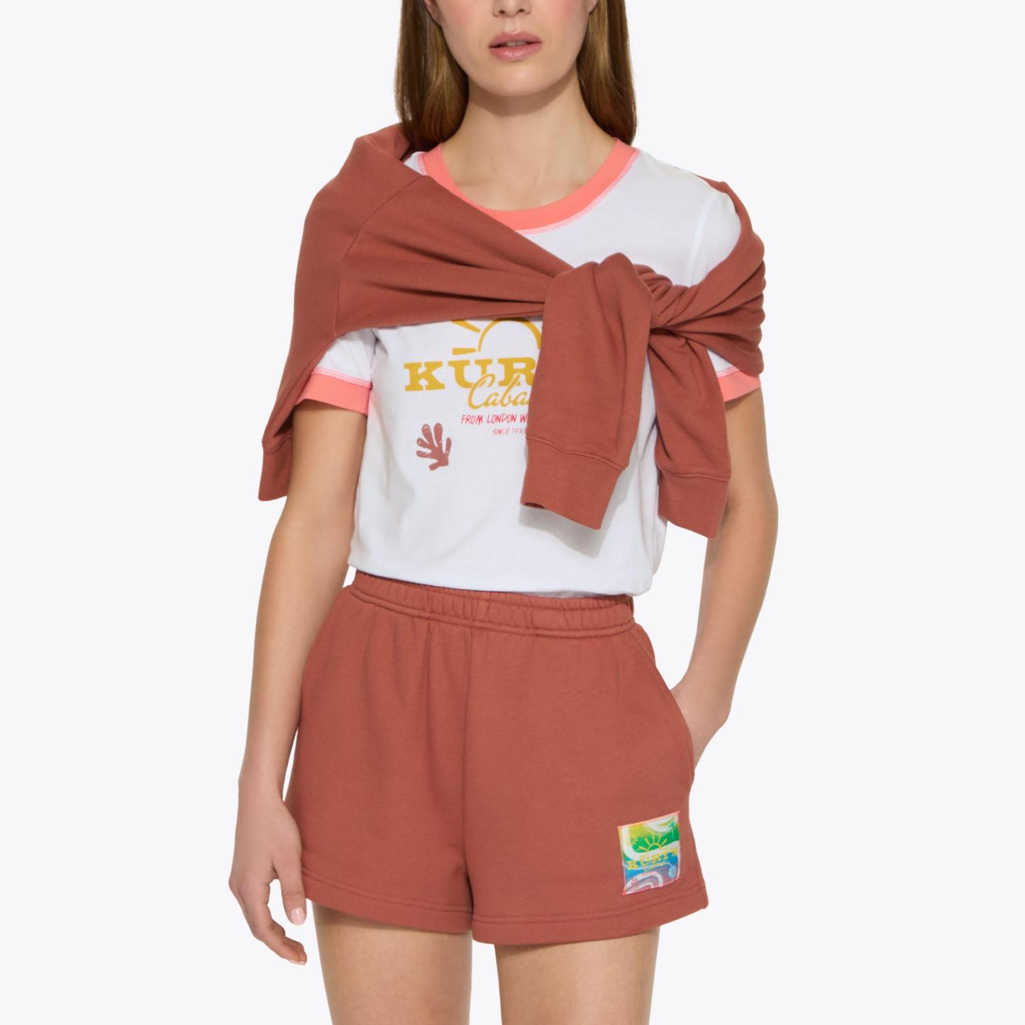 Kurt Geiger London Kurt Cabana Cropped T-shirt - White - view 3