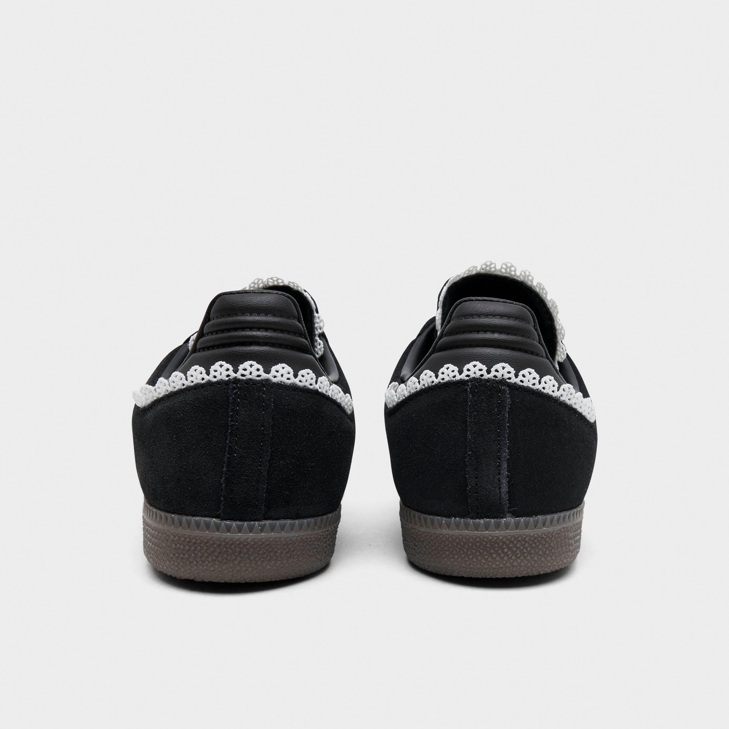 Women's adidas Originals Samba OG Casual Shoes - Part 5 - Core Black/Aurora Coffee/Gum - Back view