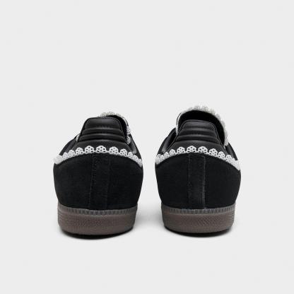 Women's adidas Originals Samba OG Casual Shoes - Part 5 - Core Black/Aurora Coffee/Gum - Back view