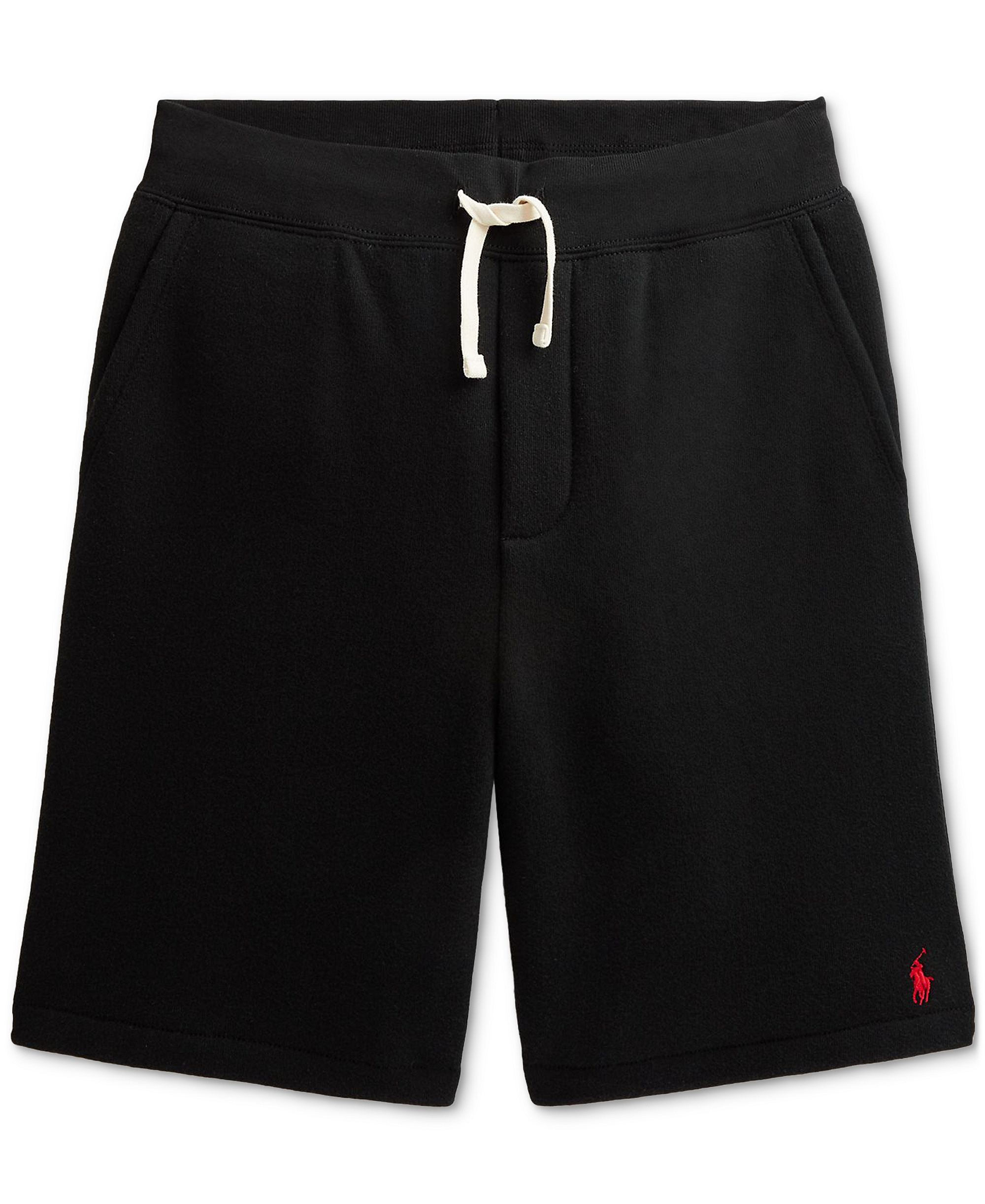 Polo Ralph Lauren Boys' 8-20 Cotton Fleece Drawstring Shorts - Polo Black
