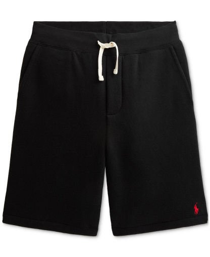 Polo Ralph Lauren Boys' 8-20 Cotton Fleece Drawstring Shorts - Polo Black