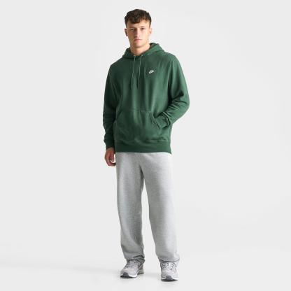 Men's Nithtke Club Fleece Premium Embroidered Pullover Hoodie - Part 2 - Fir/Fir/White