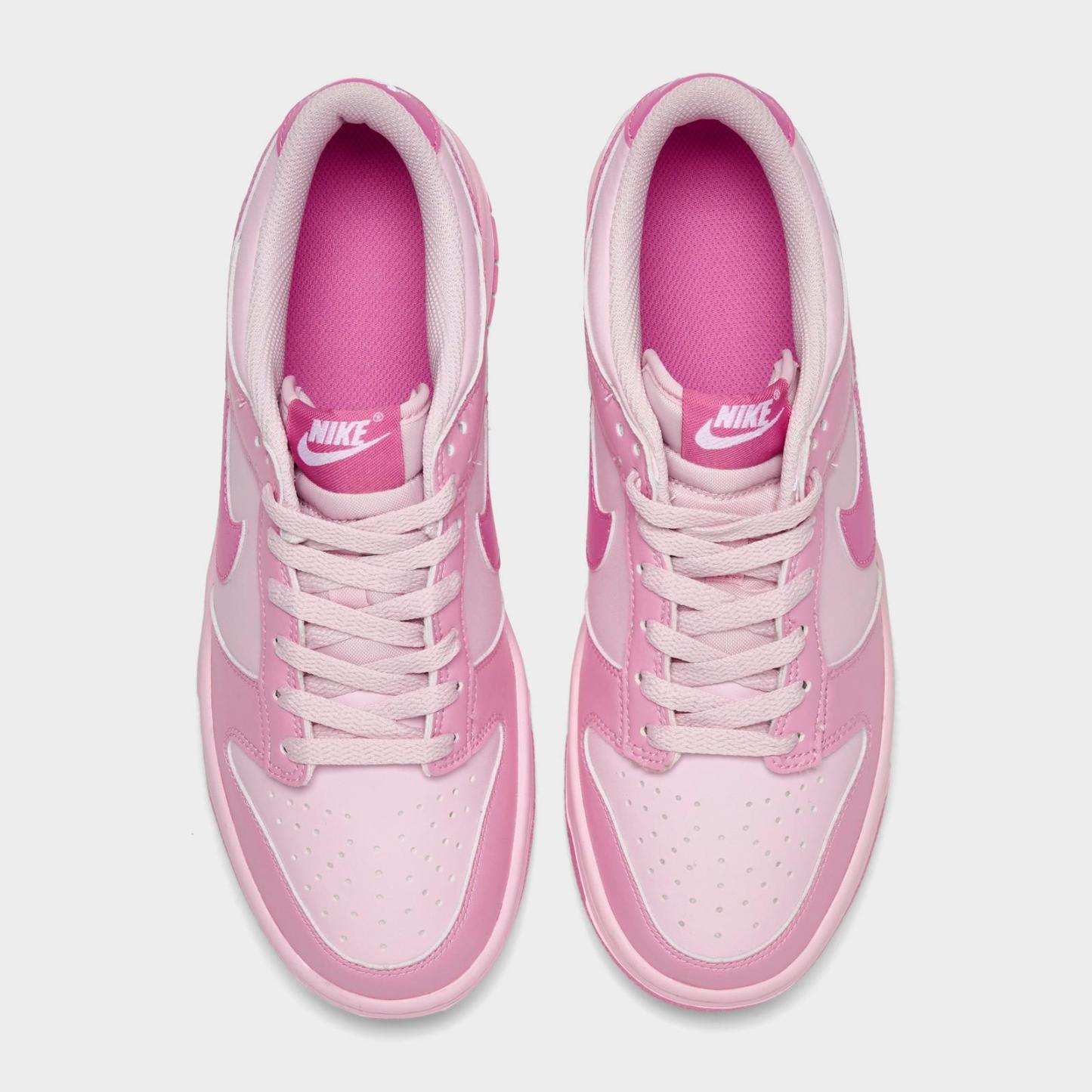 Big Kids' Nike Dunk Low Casual Shoes - Pink Rise/Pink Foam/White/Playful Pink