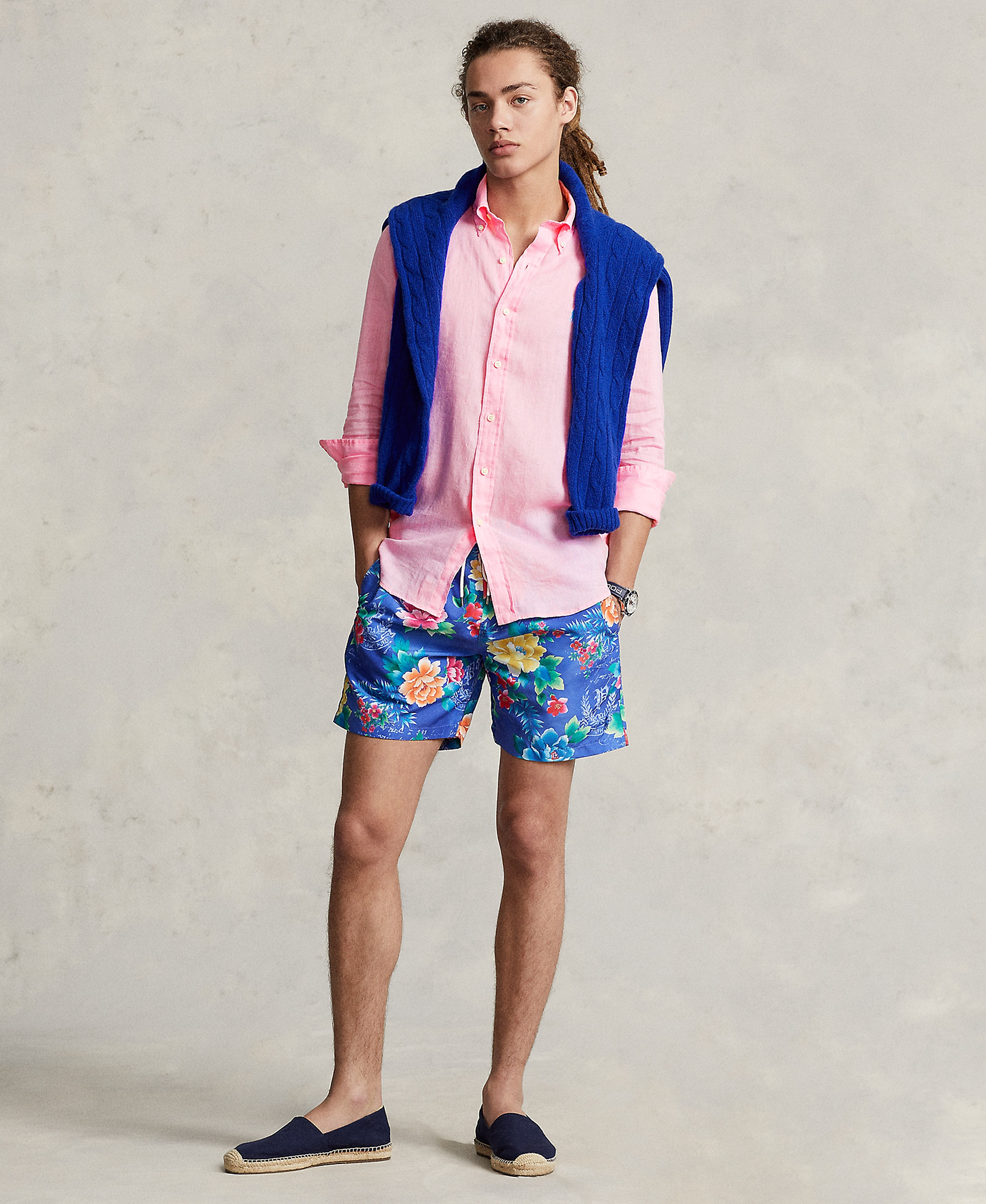 Polo Ralph Lauren Men's Classic-Fit Linen Shirt - Carmel Pink