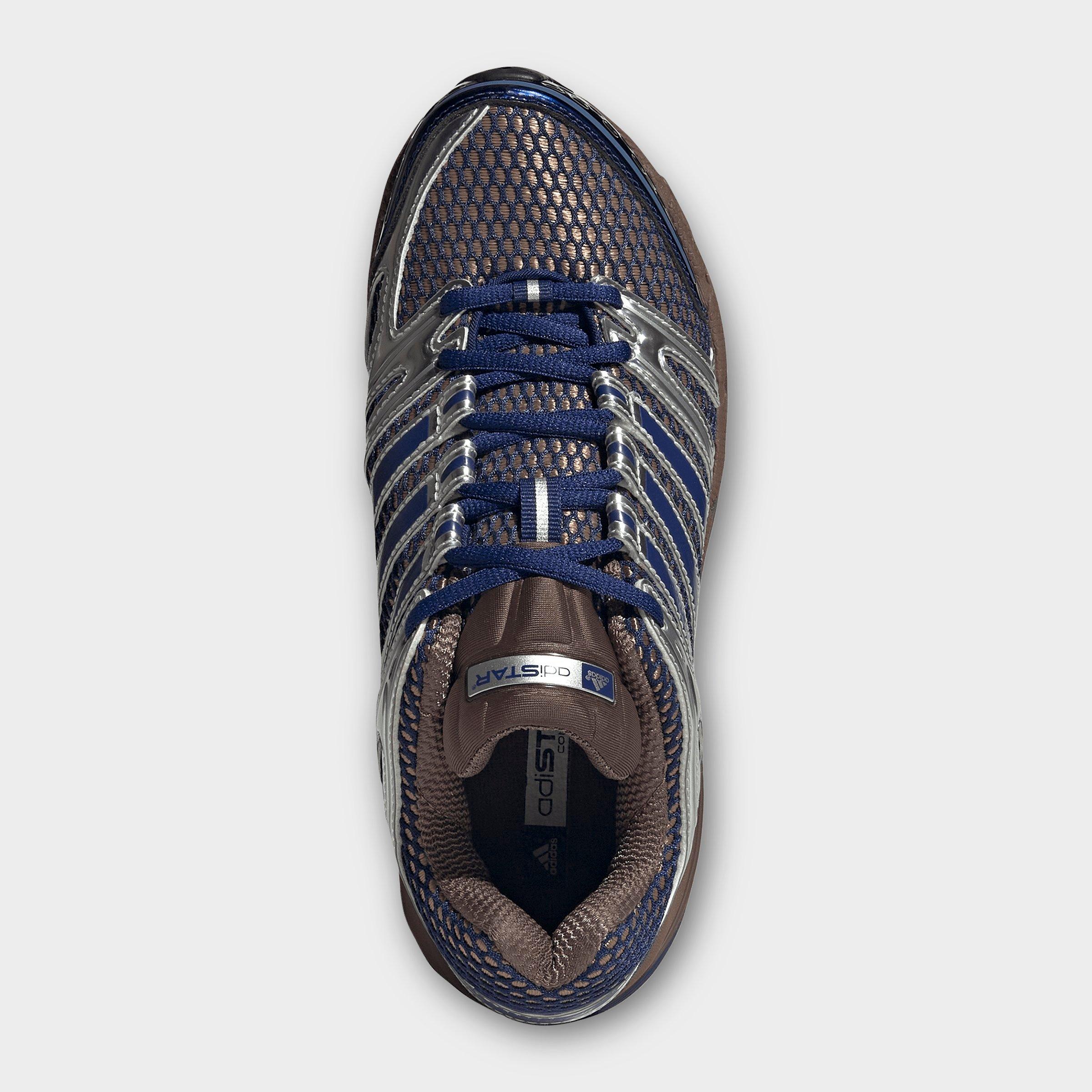 Women's adidas Adistar Control 5 Pony Print Casual Shoes - Part 3 - Earth Strata/Victory Blue/Silver Metallic - Top view