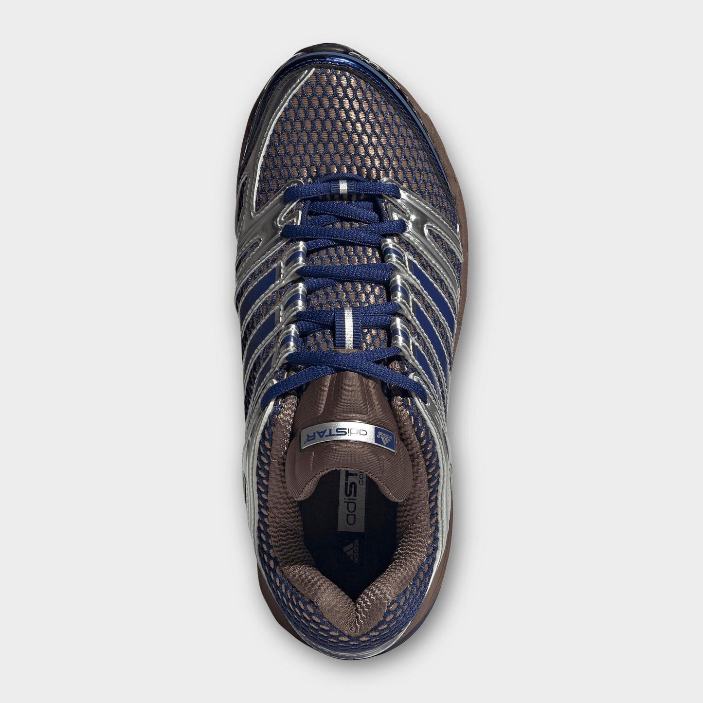 Women's adidas Adistar Control 5 Pony Print Casual Shoes - Part 3 - Earth Strata/Victory Blue/Silver Metallic - Top view