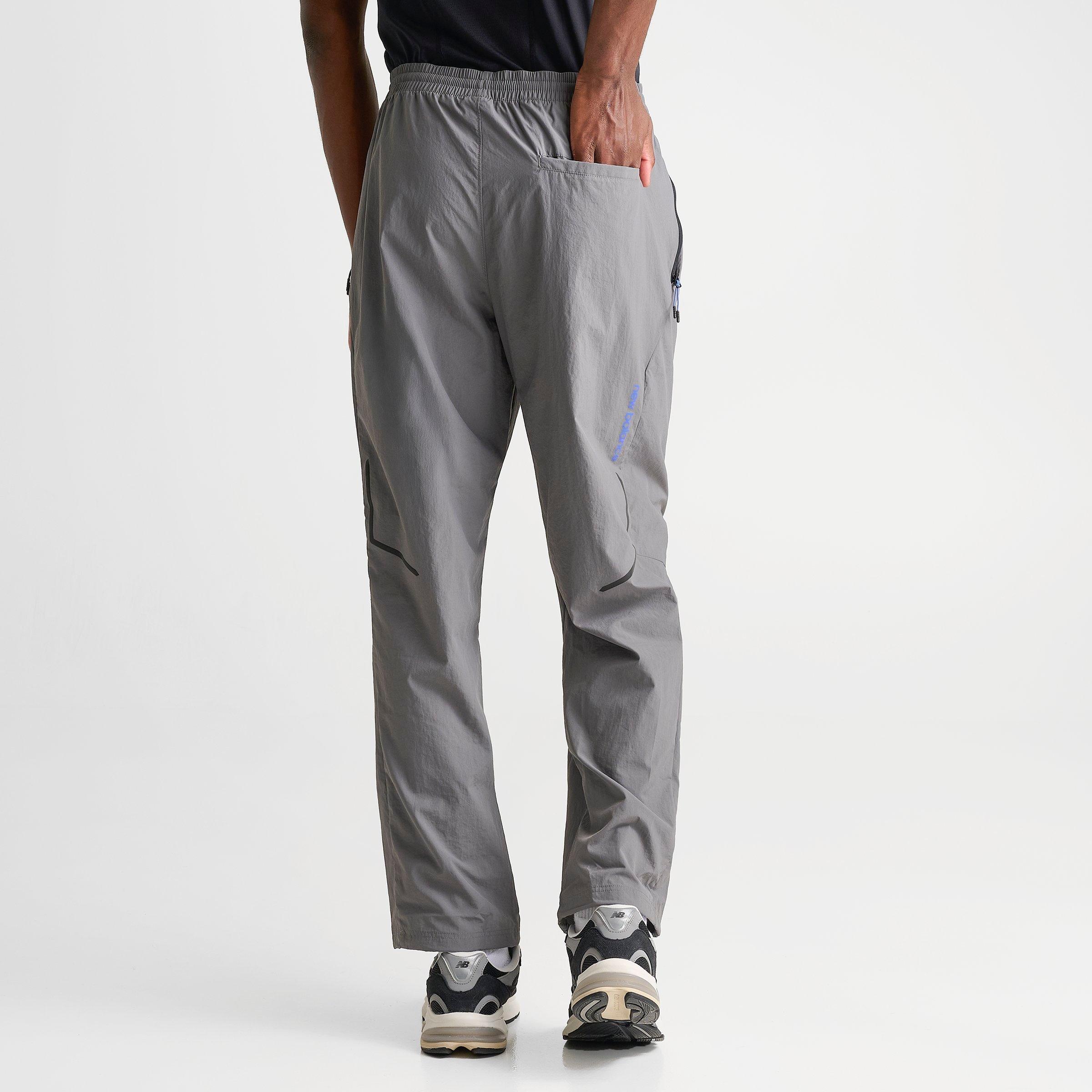 Men's New Balance Vision Pack Track Pants - Grey/Black/Blue - view 4