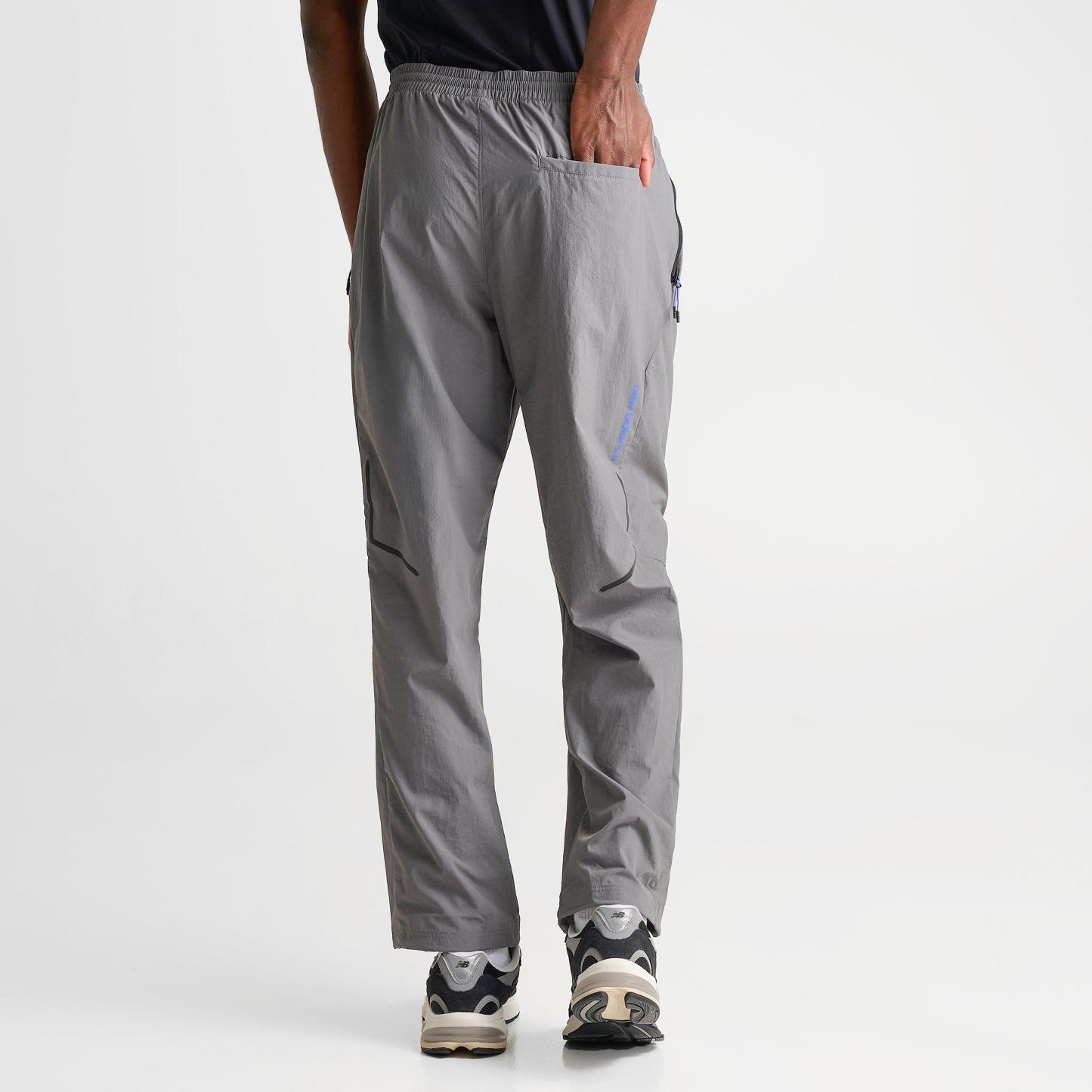 Men's New Balance Vision Pack Track Pants - Grey/Black/Blue - view 4