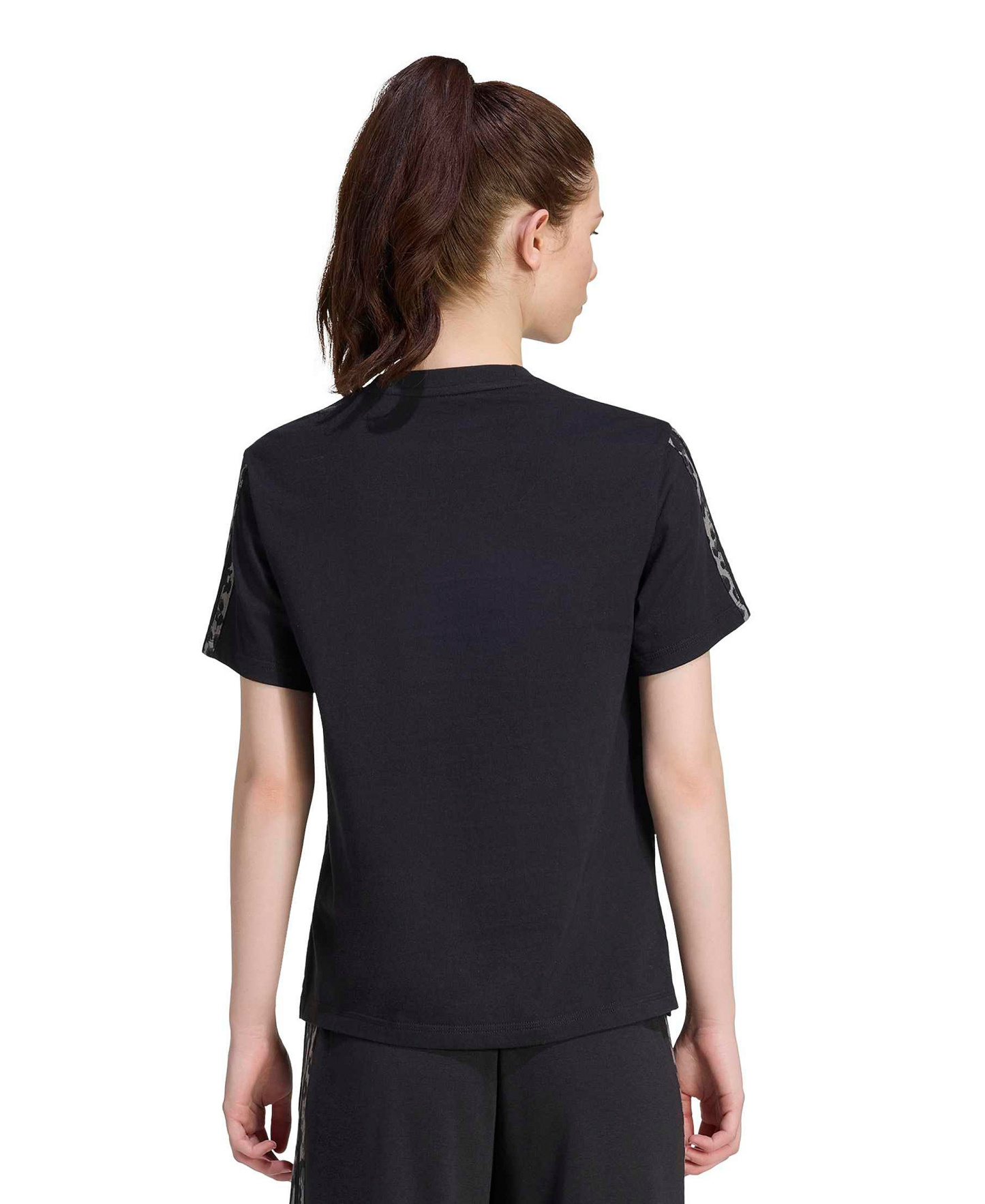 adidas Women's Seasonal Essentials Crewneck T-Shirt - Black/multicolor/grey Four