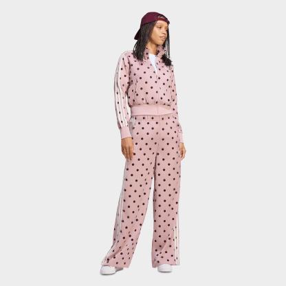 Women's adidas Originals Firebird Polka Dot Satin Track Jacket - Dual Lilac