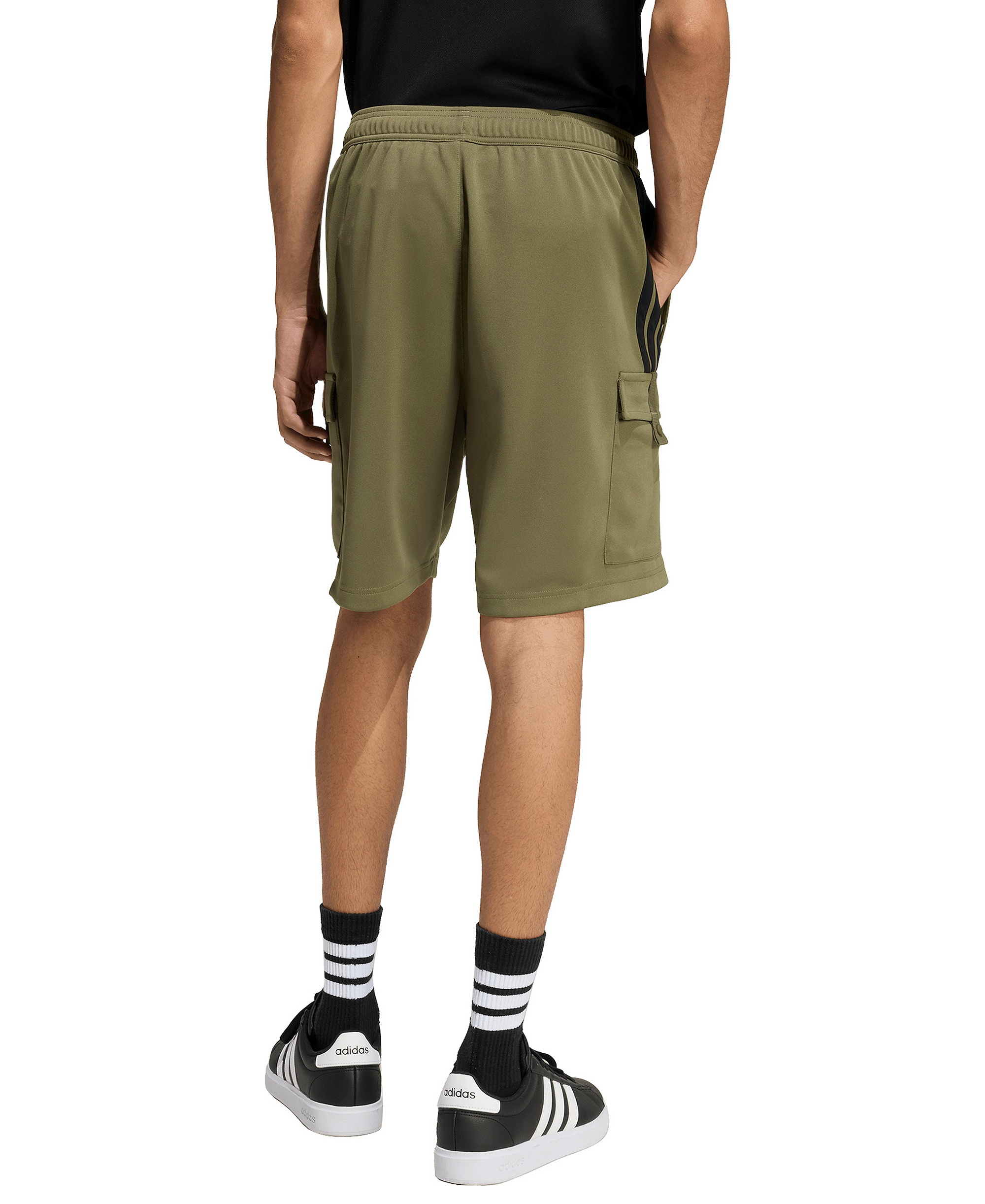 adidas Men's House Tiro Cargo Shorts - Olive Strata / Black