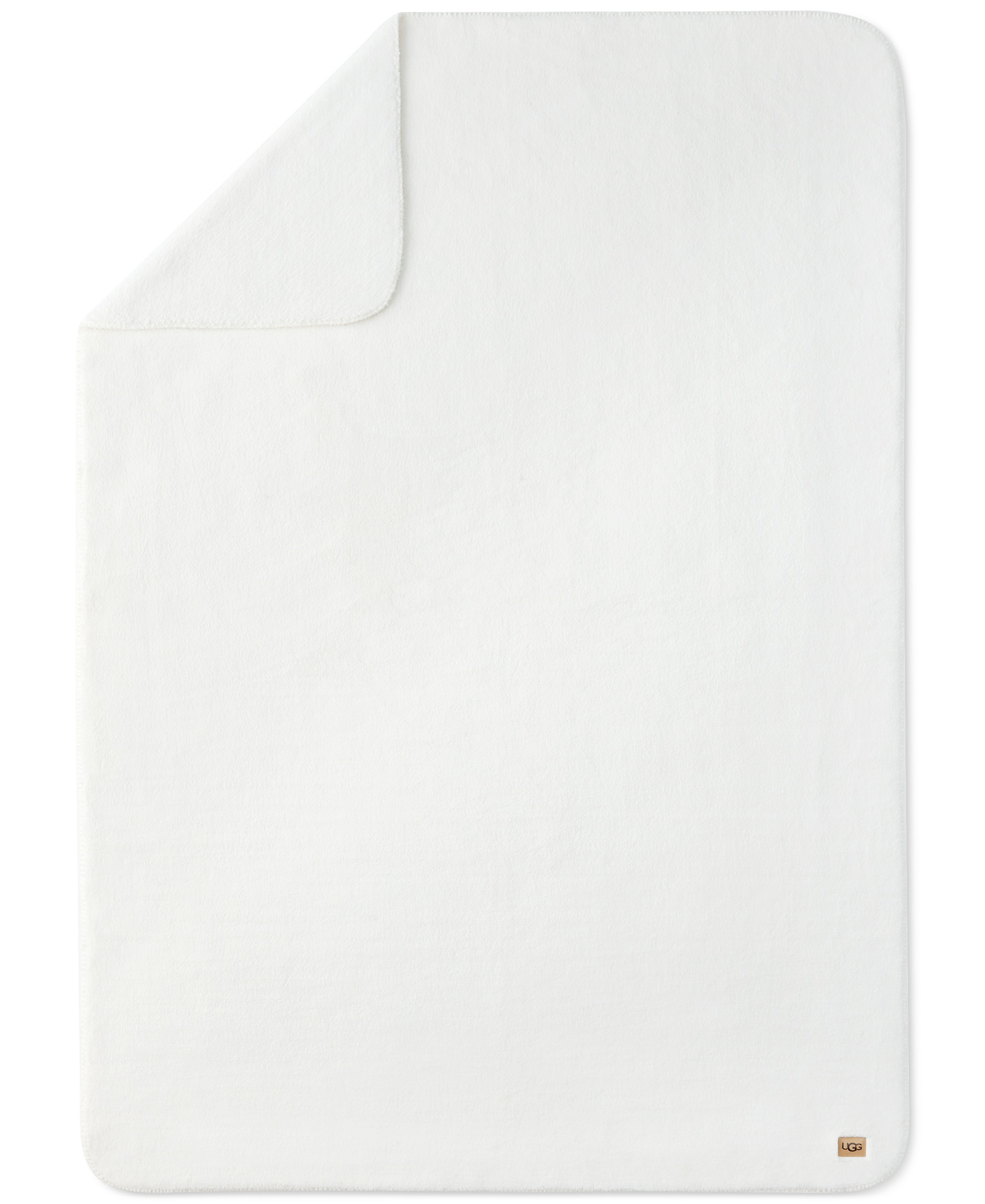 UGG® Saige Plush Throw, 50" x 70" - Snow