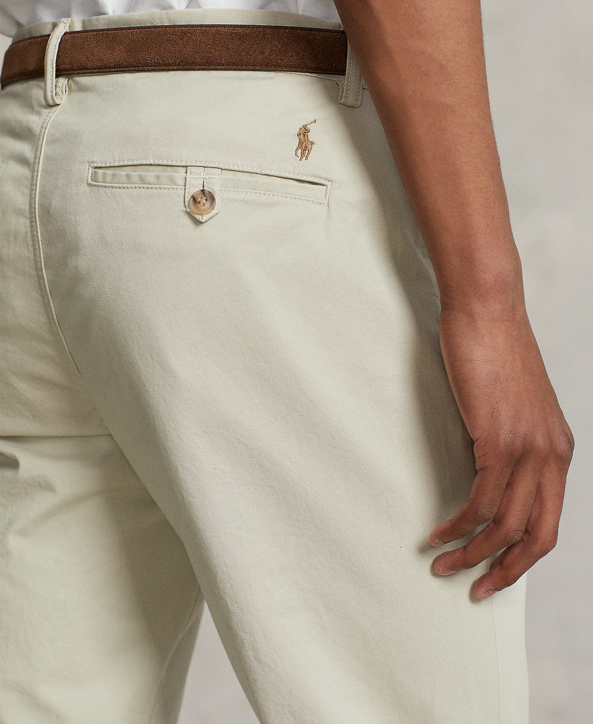 Polo Ralph Lauren Men's Straight-Fit Stretch Chino Pants - Beige