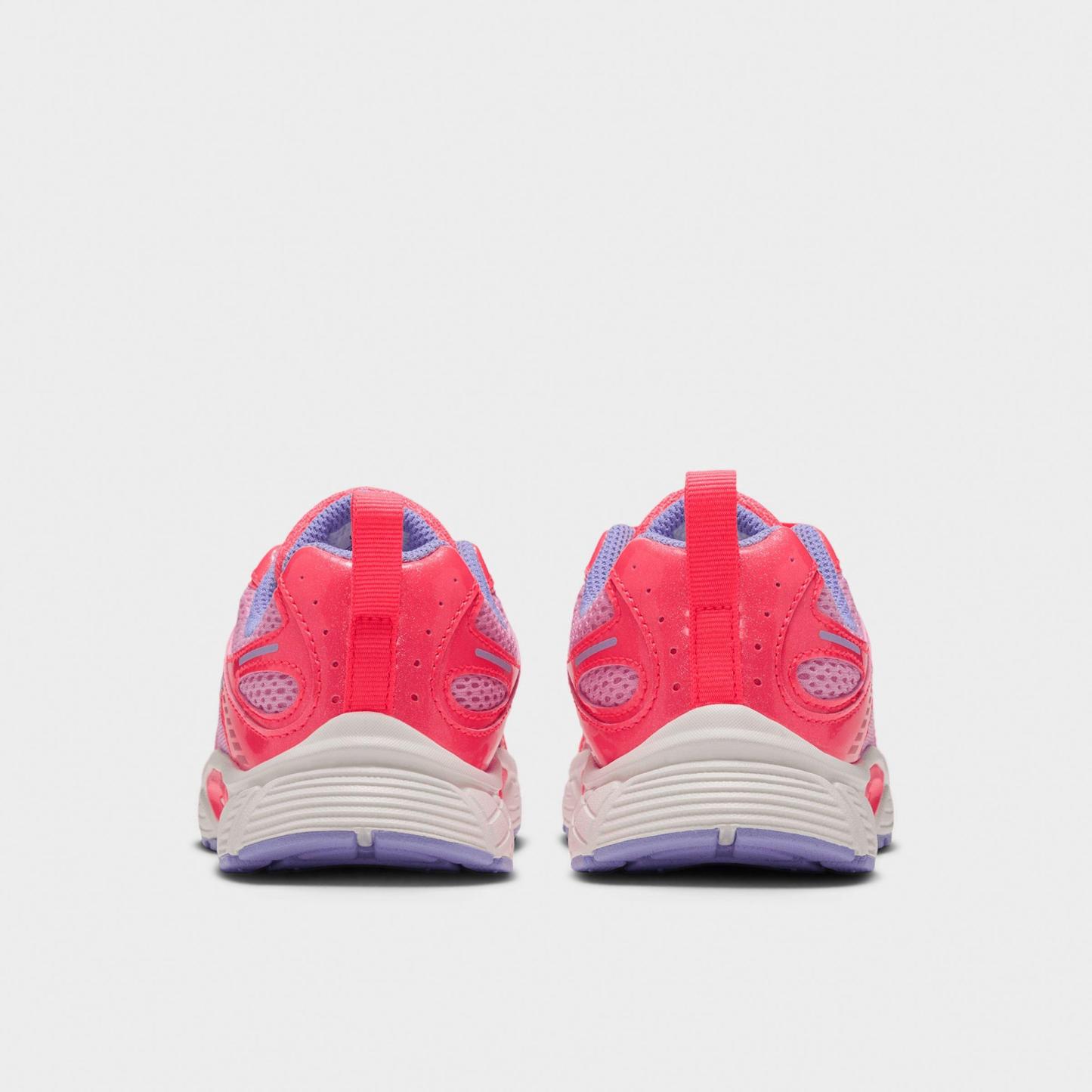 Little Kids' Nithtke V5 RNR Stretch Lace Casual Shoes - Hot Punch/Pink Rise/Light Thistle/Multi-Color - Back view