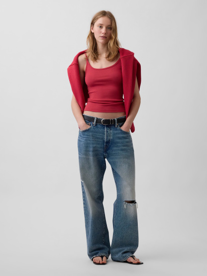 Modern Crop Cami - Chakra red