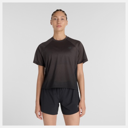 New Balance Viz-Tech Run T-Shirt, WT61O6FOBK