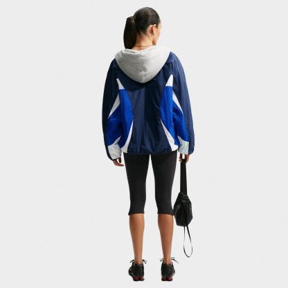 Women's Nithtke Sportswear Oversized Track Jacket - Midnight Navy/Old Royal/White/White