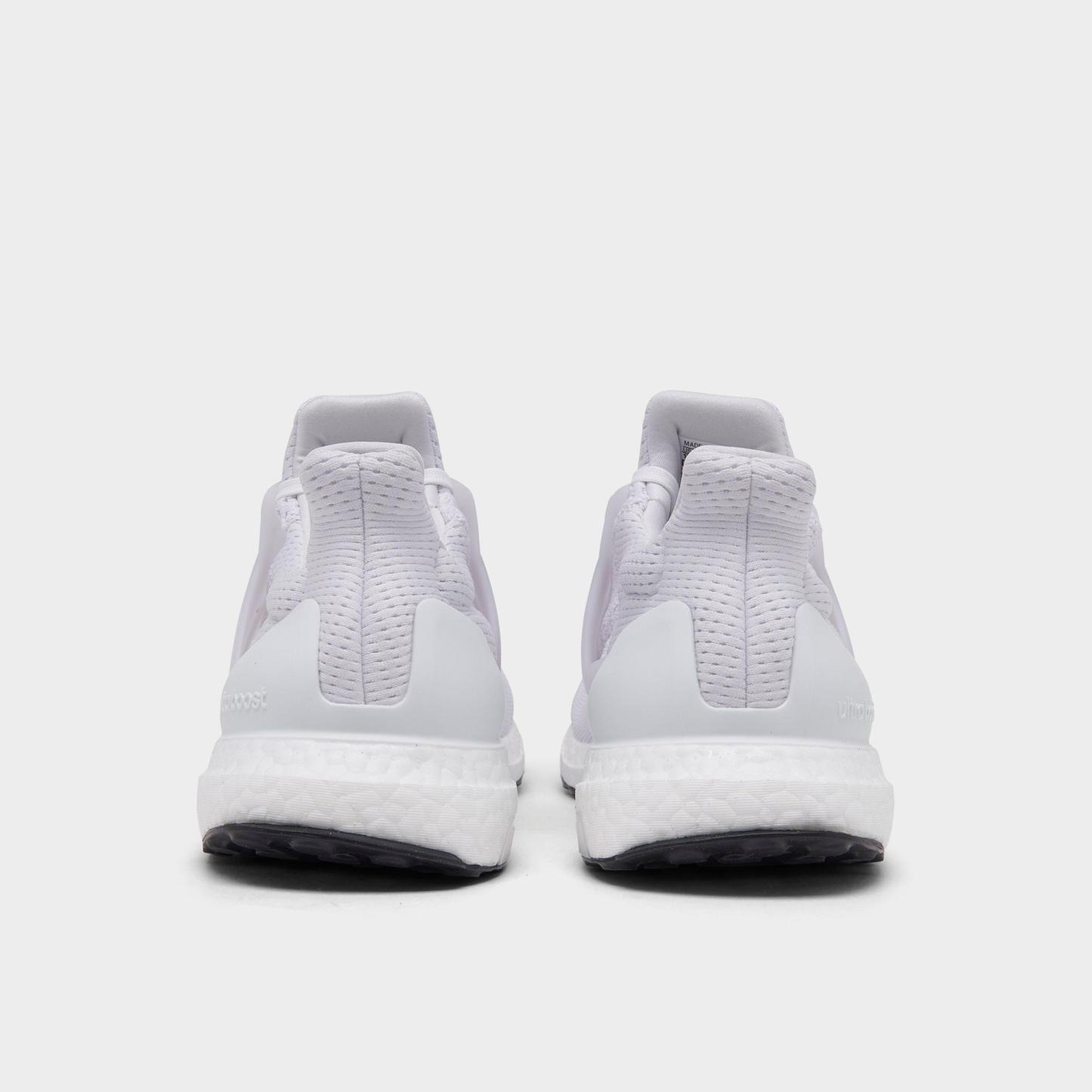 Men's adidas Ultraboost 1.0 Running Shoes - White/White/White - Back view