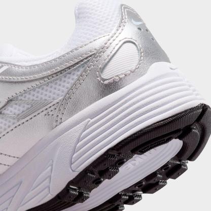 Big Kids' Nithtke P-6000 Casual Shoes - White/Blue Tint/Black/Metallic Silver - Detail shot