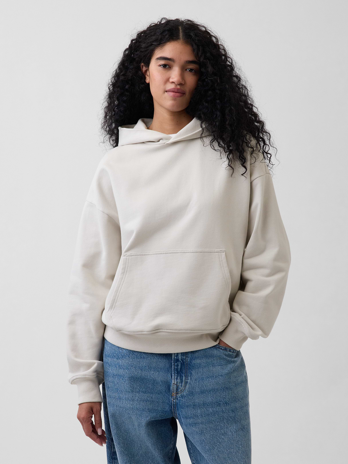 Adult Heavyweight Oversized Hoodie - regular grey
