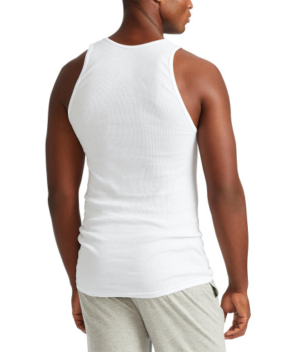 Polo Ralph Lauren Men's 3-Pack Classic-Fit Tank Tops - White