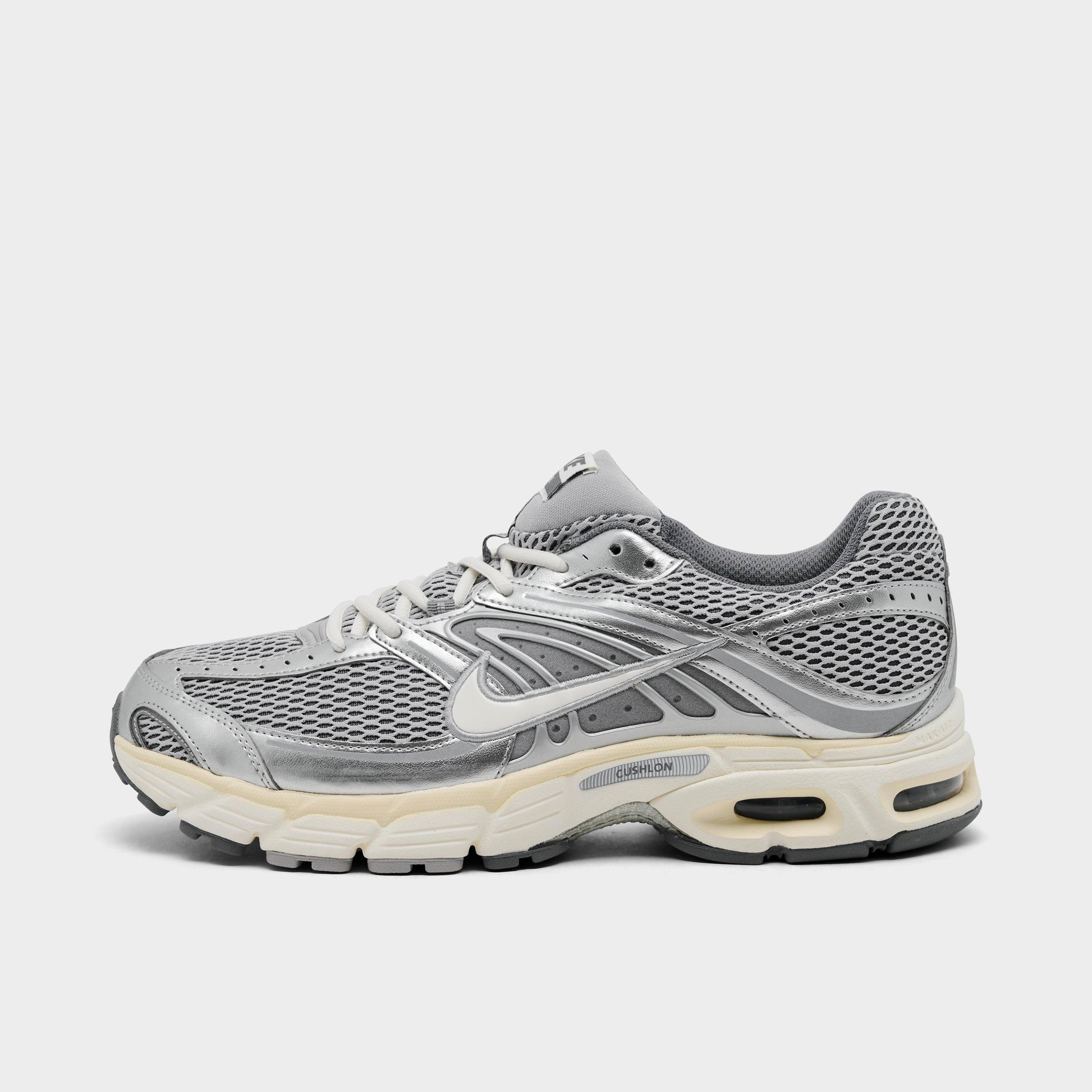 Men's Nithtke Air Max Moto 2K Casual Shoes - Light Smoke Grey/Sail/Cool Grey/Coconut Milk/Metallic Silver - Left shoe facing left. Outside of the shoe.