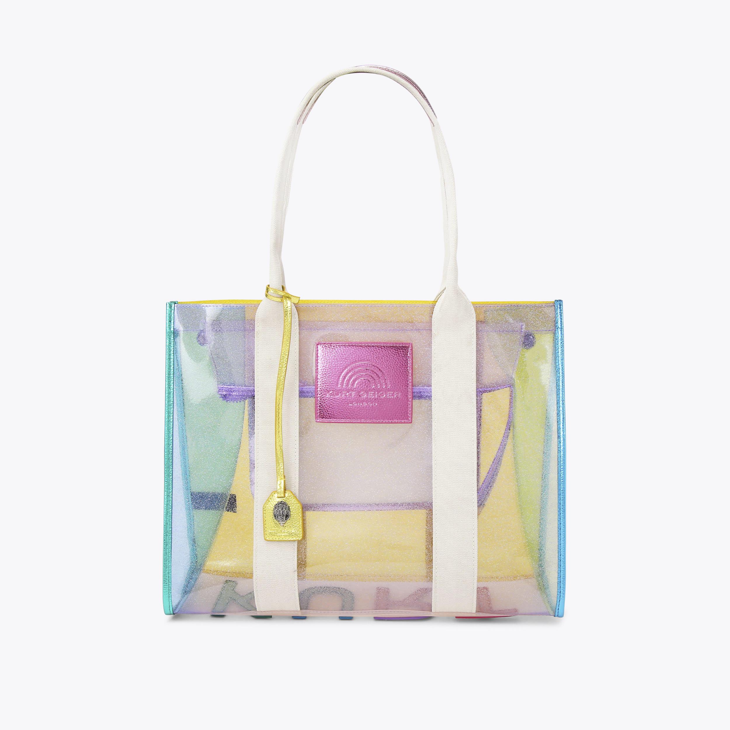 Kurt Geiger London Large Vinyl Southbank Tote Bag - Multi Colored