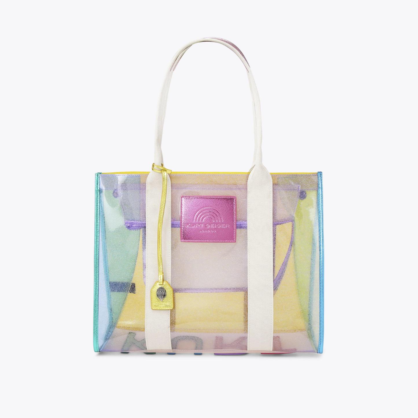 Kurt Geiger London Large Vinyl Southbank Tote Bag - Multi Colored