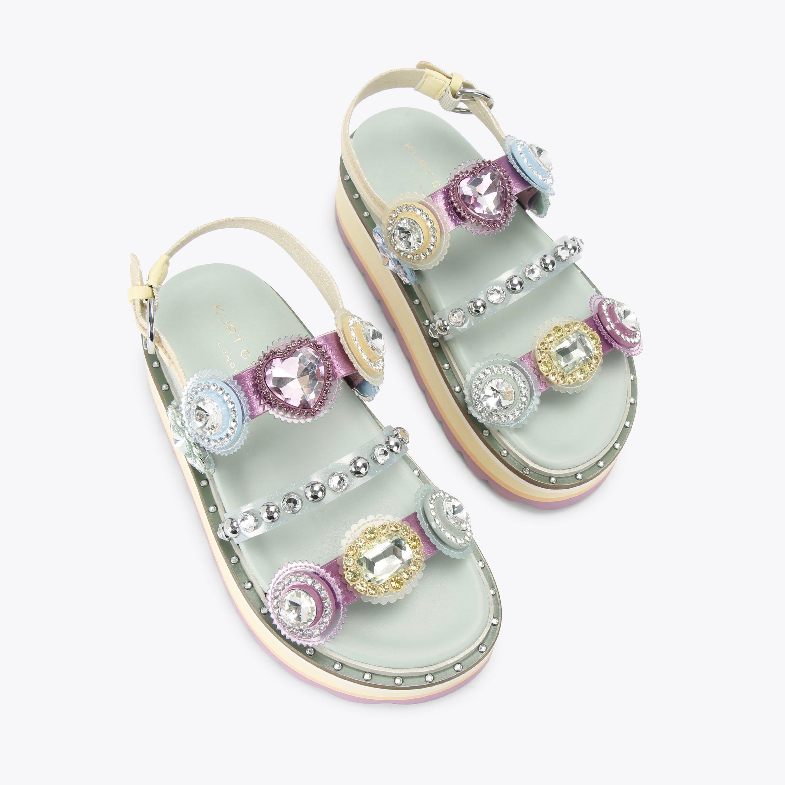 Kurt Geiger London Octavia Sling Platform Sandal - Multi Colored - view 3