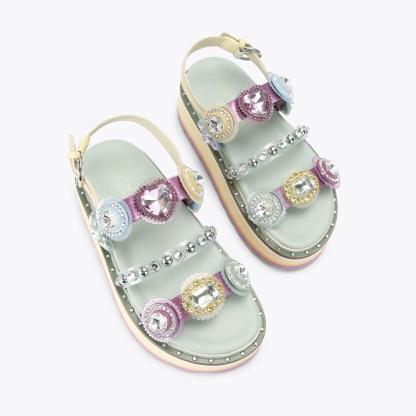 Kurt Geiger London Octavia Sling Platform Sandal - Multi Colored - view 3