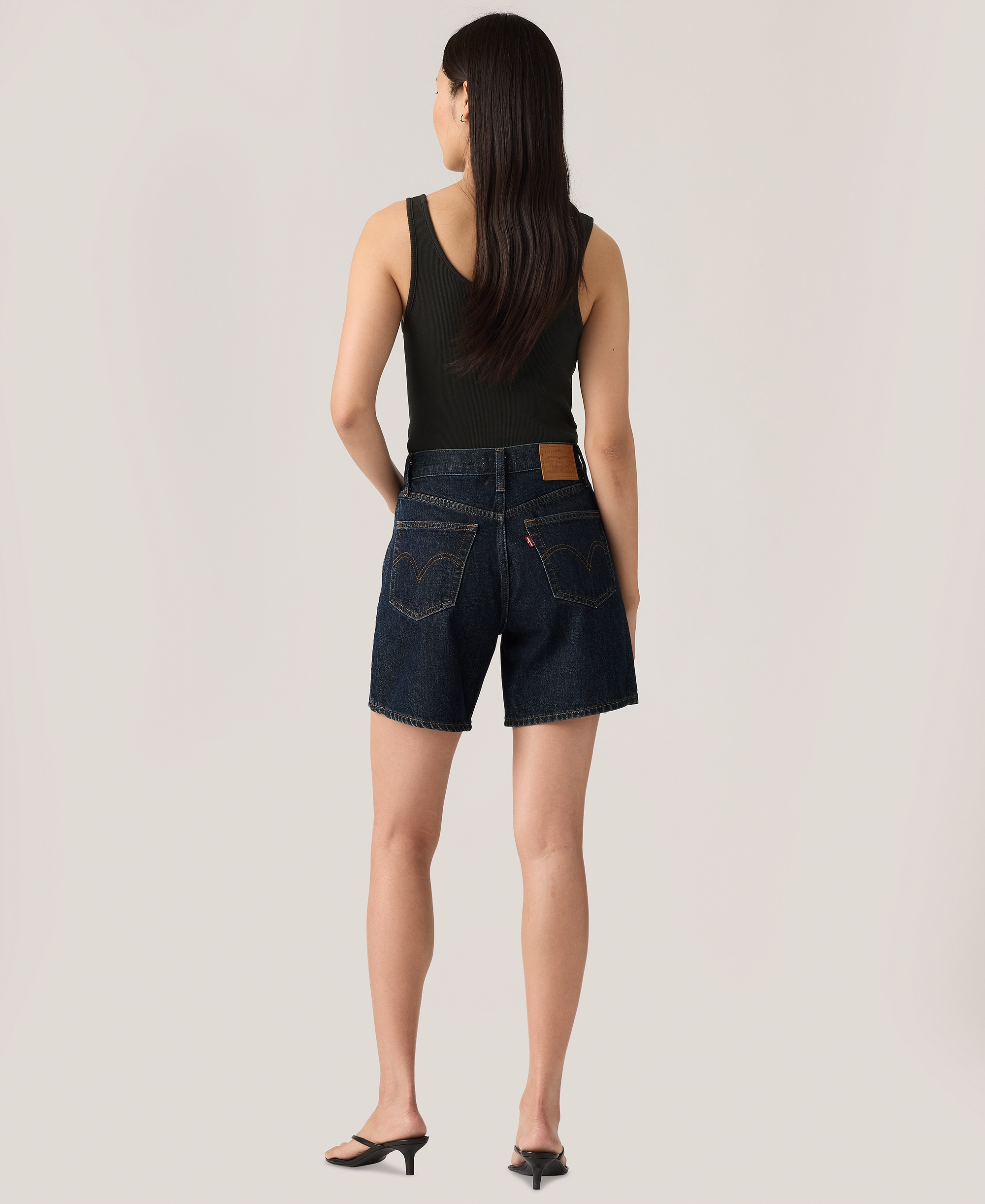 Levi's Premium Women's High-Rise Baggy Denim Shorts - Remember T