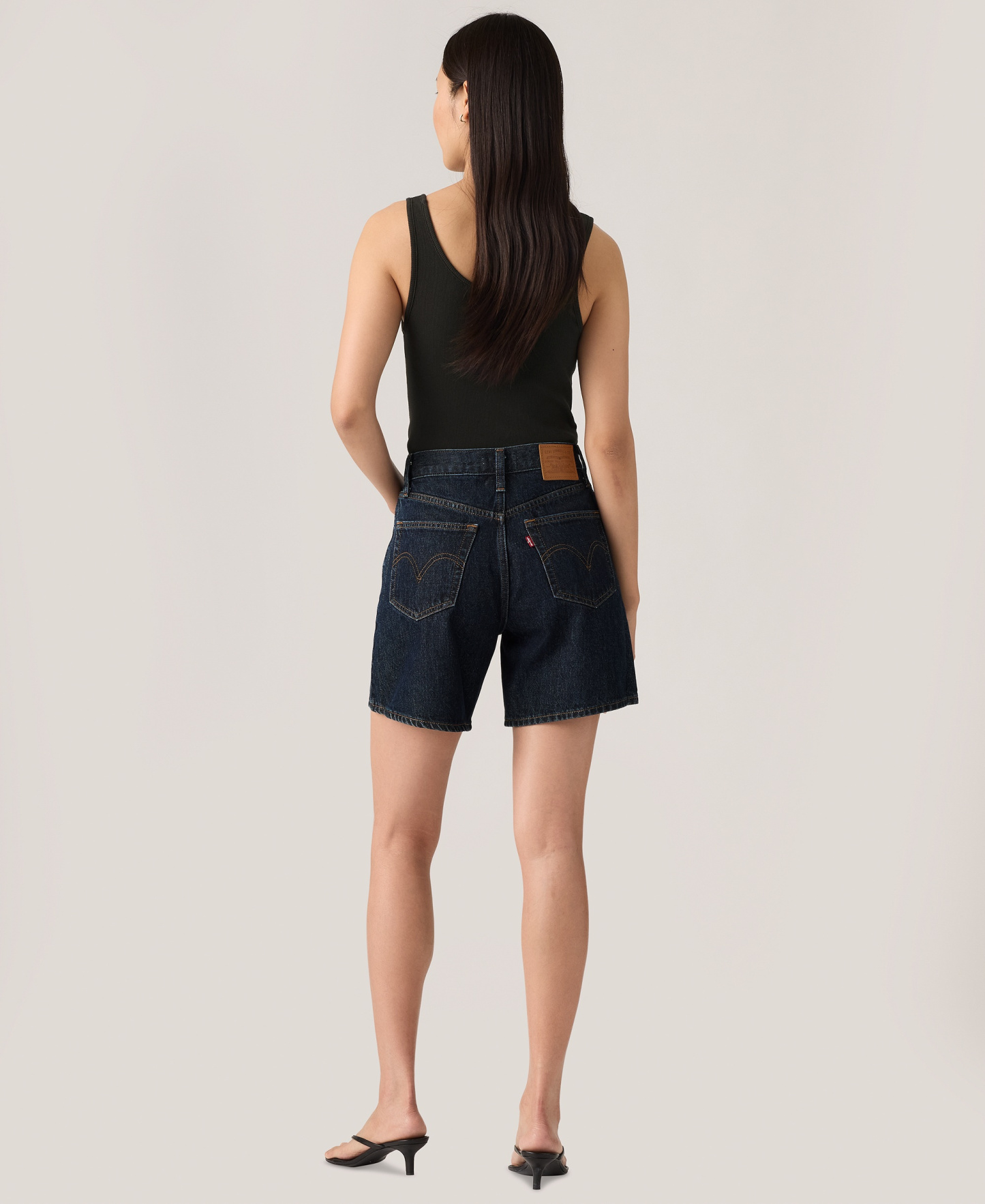 Levi's Premium Women's High-Rise Baggy Denim Shorts - Remember T