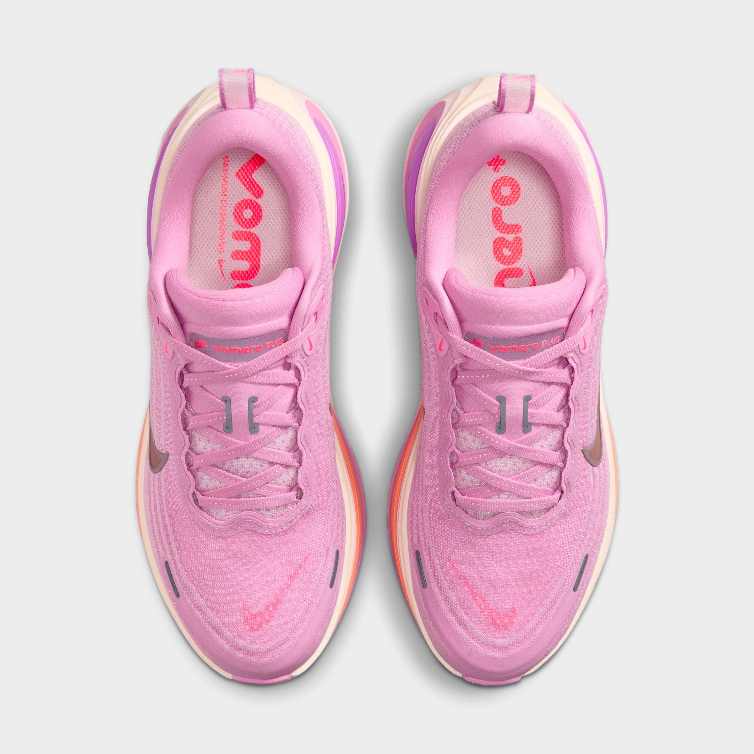 Women's Nithtke Vomero Plus Running Shoes - Part 1 - Light Magenta/Pink Foam/Bright Violet/Black - Top view