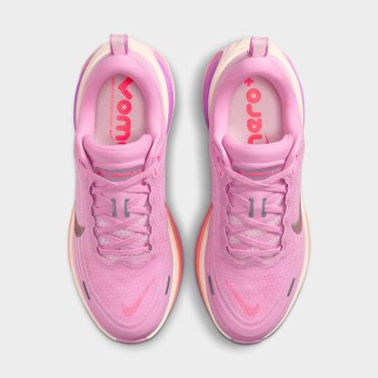 Women's Nithtke Vomero Plus Running Shoes - Part 1 - Light Magenta/Pink Foam/Bright Violet/Black - Top view