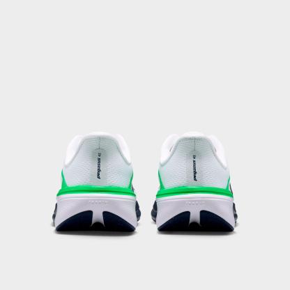 Big Kids' Nithtke Pegasus 42 Running Shoes - White/Green Spark/Midnight Navy - Back view