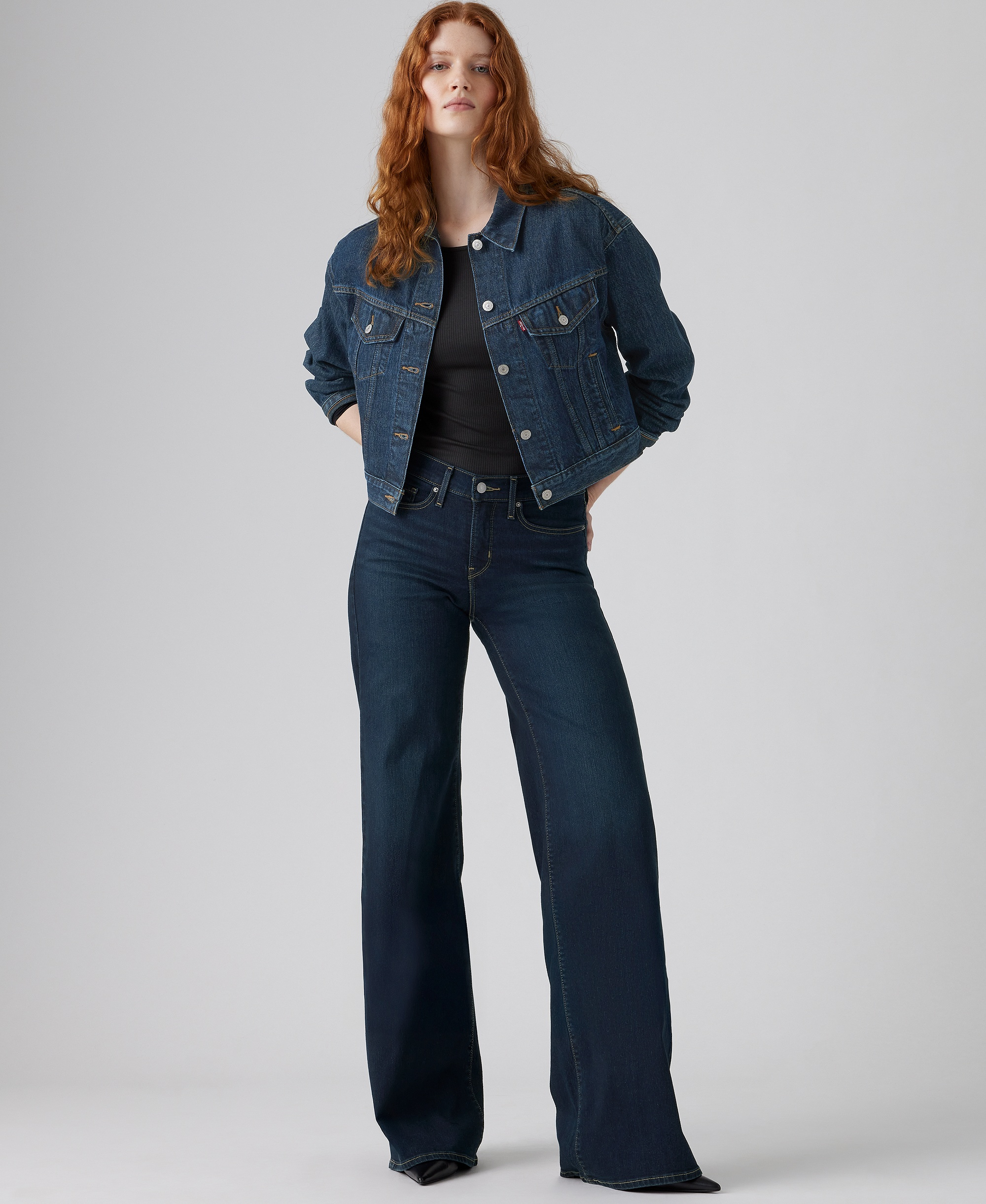 Levi's Women's 318 Shaping Stellar-Stretch Wide-Leg Jeans - Chances Are