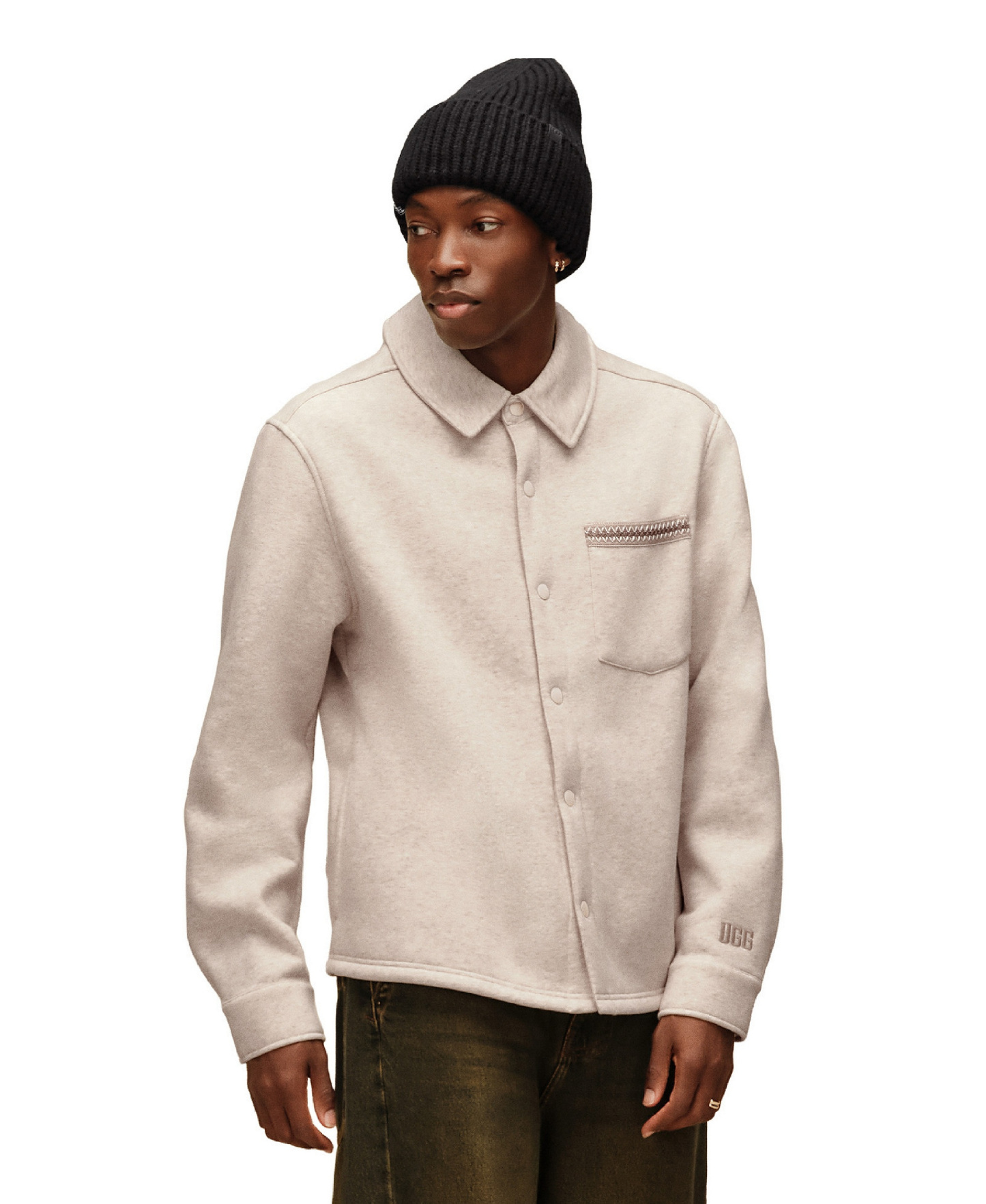 UGG® Men's Tasman Relaxed-Fit Shirt Jacket - Caribou Heather