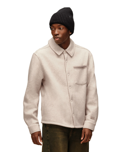 UGG® Men's Tasman Relaxed-Fit Shirt Jacket - Caribou Heather